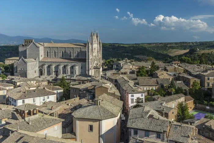 Framed Print : europe, italy, Umbria, Orvieto. view of the town