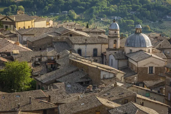Framed Print : europe, italy, Umbria, Orvieto. view of the town Framed Print : europe, italy, Umbria, Orvieto. view of the town