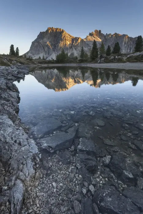 Framed Print : Europe, Italy, Veneto, Belluno. Autumn view on the Limedes alpine lake with the Lagazuoi Framed Print : Europe, Italy, Veneto, Belluno. Autumn view on the Limedes alpine lake with the Lagazuoi