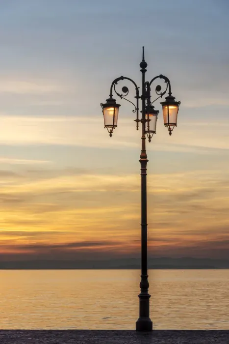 Framed Print : europe, Italy, Veneto. sunset at the garda lake Framed Print : europe, Italy, Veneto. sunset at the garda lake