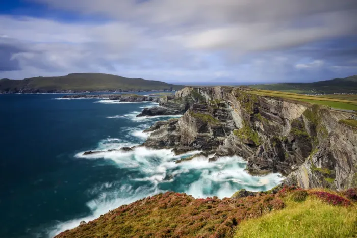 Framed Print : Europe, Kerry cliffs near Portmagee at sunset Framed Print : Europe, Kerry cliffs near Portmagee at sunset