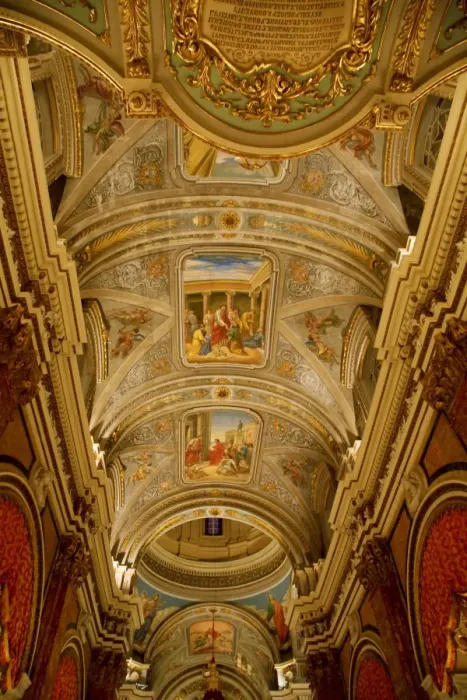 Framed Print : Europe, Malta, Vittoriosa; The Interior of a Parish Church during the feast of the patron Framed Print : Europe, Malta, Vittoriosa; The Interior of a Parish Church during the feast of the patron