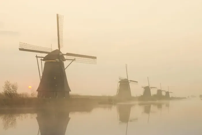 Framed Print : Europe, Netherlands, Alblasserdam, Kinderdijk, Windmills Framed Print : Europe, Netherlands, Alblasserdam, Kinderdijk, Windmills