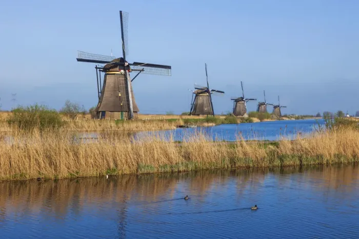 Framed Print : Europe, Netherlands, Alblasserdam, Kinderdijk, Windmills Framed Print : Europe, Netherlands, Alblasserdam, Kinderdijk, Windmills