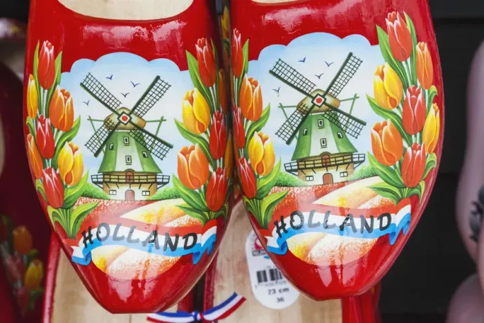 Framed Print : Europe, Netherlands, Amsterdam, Souvenir Shop Display of Colourful Wooden Clogs Framed Print : Europe, Netherlands, Amsterdam, Souvenir Shop Display of Colourful Wooden Clogs