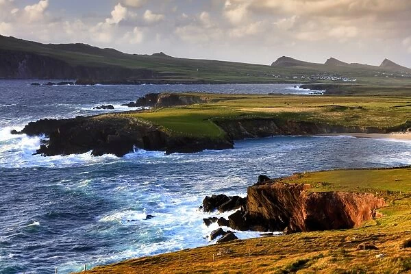 Europe, Northern Europe, Ireland, Kerry, Dingle, View over Ballyferriter Bay