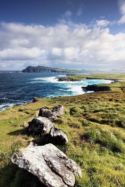 Europe, Northern Europe, Ireland, Kerry, Dingle, View over Ballyferriter Bay