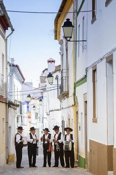 Europe, Portugal, Alentejo, Arronches, a local folk group in Arronches