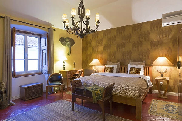 Europe, Portugal, Alentejo, Borba, bedrooms in the Casa do Terreiro do Paco luxury