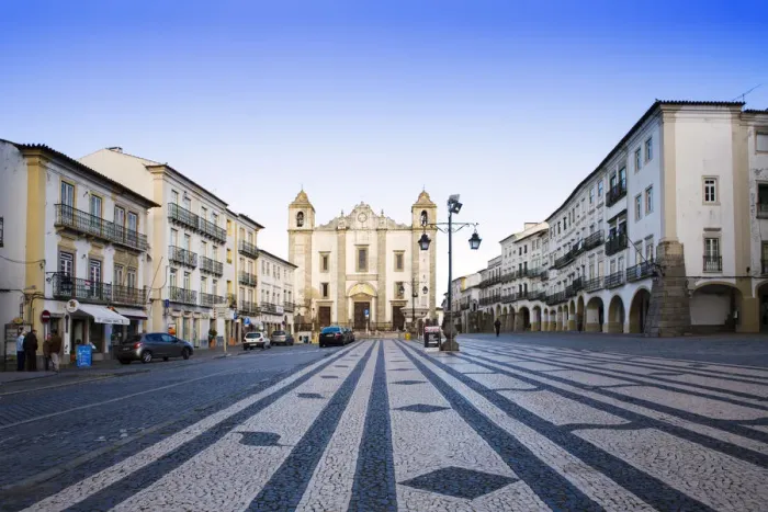 Framed Print : Europe, Portugal, Alentejo, Evora, Praca do Giraldo square in the city centre Framed Print : Europe, Portugal, Alentejo, Evora, Praca do Giraldo square in the city centre
