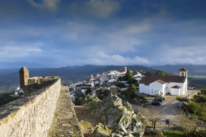 Framed Print : Europe, Portugal, Alentejo, Portalegre, Marvao village and castle Framed Print : Europe, Portugal, Alentejo, Portalegre, Marvao village and castle