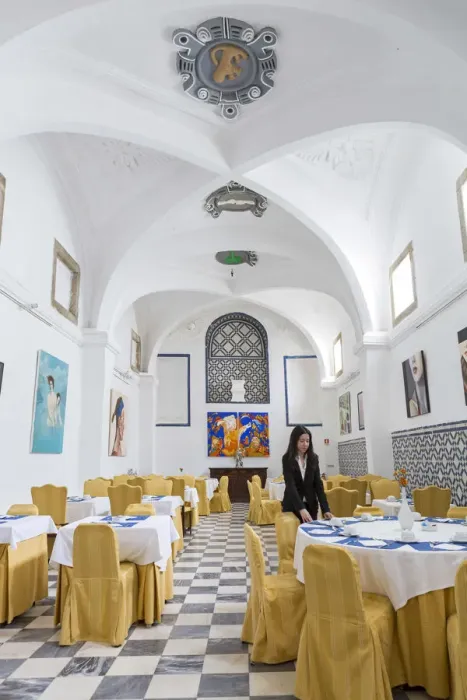 Framed Print : Europe, Portugal, Alentejo, Redondo, the breakfast dining room in the Convent of St Framed Print : Europe, Portugal, Alentejo, Redondo, the breakfast dining room in the Convent of St