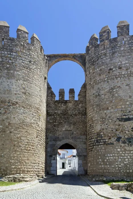 Framed Print : Europe, Portugal, Alentejo, Serpa, the castellated Moorish gates to the medieval town Framed Print : Europe, Portugal, Alentejo, Serpa, the castellated Moorish gates to the medieval town