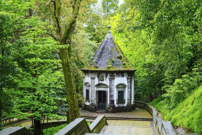 Framed Print : Europe, Portugal, Braga, Bom Jesus do Monte, chapel on the route of the stations of Framed Print : Europe, Portugal, Braga, Bom Jesus do Monte, chapel on the route of the stations of
