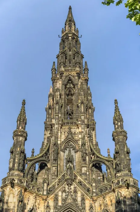 Framed Print : Europe, Scotland, Lothian, Edinburgh, Princes Street Gardens, Scott Monument