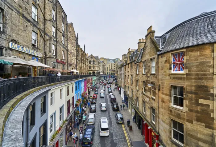 Framed Print : Europe, Scotland, Lothian, Edinburgh, West Bow Street Framed Print : Europe, Scotland, Lothian, Edinburgh, West Bow Street