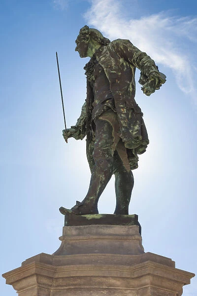 Europe, Slovenia, Istria, Piran. Violinist and composer Giuseppe Tartini statue in