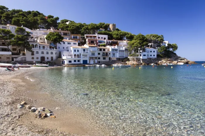 Framed Print : Europe, Spain, Catalonia, Costa Brava, Begur, Sa Tuna beach Framed Print : Europe, Spain, Catalonia, Costa Brava, Begur, Sa Tuna beach
