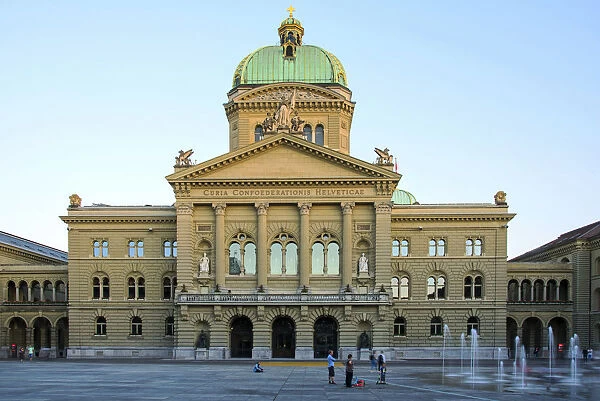Europe, Switzerland, Bern, Bundeshaus (Federal Palace of Switzerland)