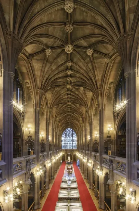 Framed Print : Europe, United Kingdom, England, Lancashire, Manchester, John Rylands Library
