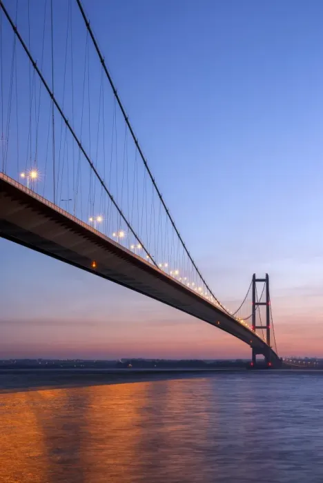 Framed Print : Europe, United Kingdom, England, East Yorkshire, Hull, Humber Bridge Framed Print : Europe, United Kingdom, England, East Yorkshire, Hull, Humber Bridge