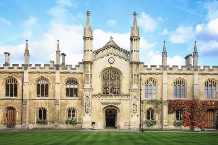Framed Print : Europe, United Kingdom, England, Cambridge, Cambridge University, Corpus Christi college