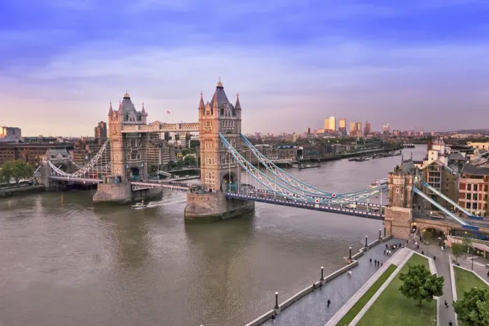 Framed Print : Europe, United Kingdom, England, London, Tower Bridge and the Thames with Canary Wharf Framed Print : Europe, United Kingdom, England, London, Tower Bridge and the Thames with Canary Wharf