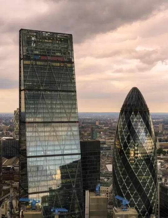Framed Print : Europe, United Kingdom, England, Middlesex, London, Leadenhall Building and 30 St