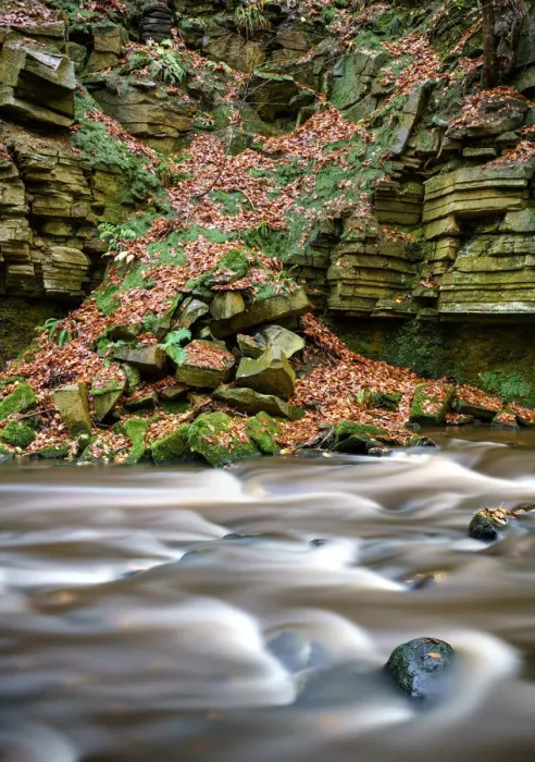 Framed Print : Europe, United Kingdom, England, West Yorkshire, Ripponden, River Framed Print : Europe, United Kingdom, England, West Yorkshire, Ripponden, River