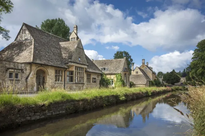 Framed Print : Europe, United Kingdom, England, Gloucestershire, Cotswolds, Lower Slaughter village