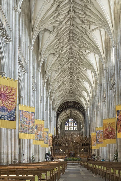 Europe, United Kingdom, England, Hampshire, Winchester, Winchester cathedral, Early