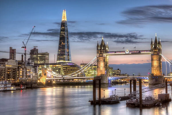 Europe, United Kingdom, England, London, Wapping, the Thames, Tower Bridge, City Hall
