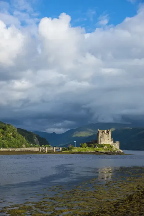 Framed Print : Europe, United Kingdom, Scotland, Dornie, Eilean Donan Castle, west