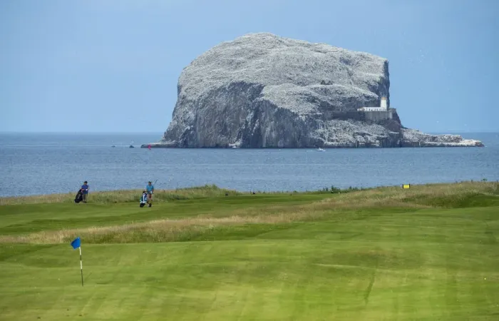 Framed Print : Europe, United Kingdom, UK, Scotland, East Lothian, North Berwick, Bass Rock, golf Framed Print : Europe, United Kingdom, UK, Scotland, East Lothian, North Berwick, Bass Rock, golf