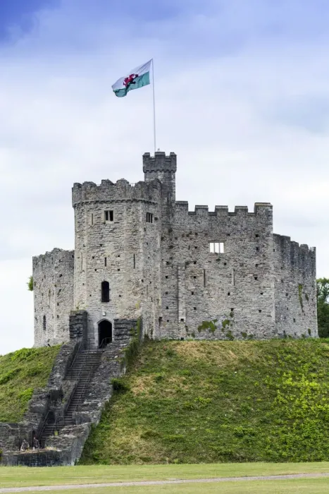 Framed Print : Europe, United Kingdom, Wales, Cardiff, Cardiff castle, the Norman keep and motte
