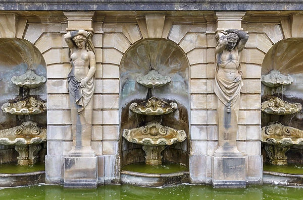 Europe, United Kingom, England, Oxfordshire, Woodstock, Blenheim Palace Fountain