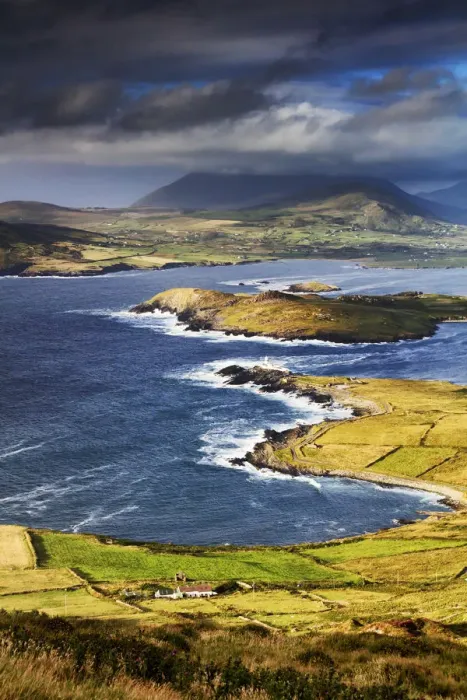 Framed Print : Europe, Valentia island (Oilean Dairbhre), County Kerry, Munster province, Ireland