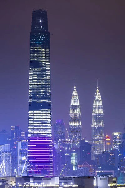 Exchange 106 (tallest building in Malaysia in 2019) & Petronas Towers, KLCC, Kuala Lumpur