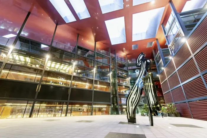 Framed Print : Extension of the Museo Nacional Centro de Arte Reina Sofia, by architect Jean Nouvel