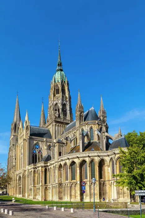Framed Print : The Exterior of Bayeux Cathedral, Bayeux, Normandy, France Framed Print : The Exterior of Bayeux Cathedral, Bayeux, Normandy, France