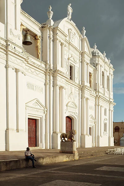 Exterior of Cathedral, Leon, Leon Department, Nicaragua, Central America