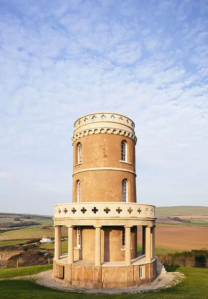 Exterior of Clavell Tower, Kimmeridge, Dorset, England