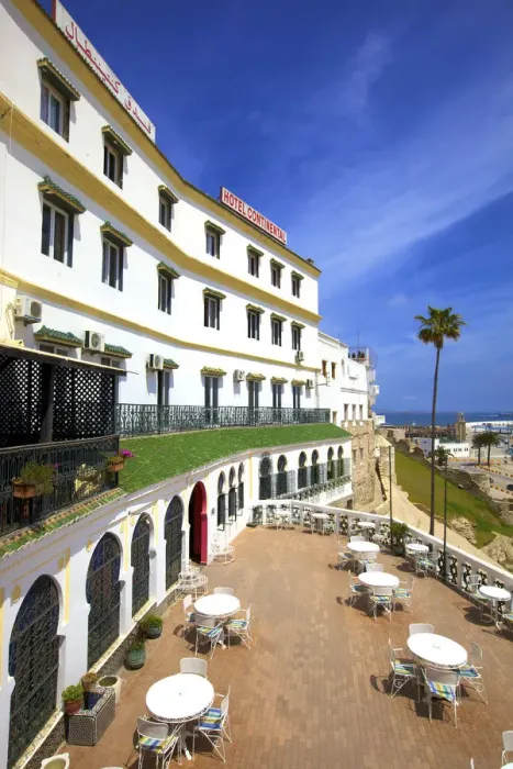Framed Print : Exterior of Hotel Continental, Tangier, Morocco, North Africa Framed Print : Exterior of Hotel Continental, Tangier, Morocco, North Africa