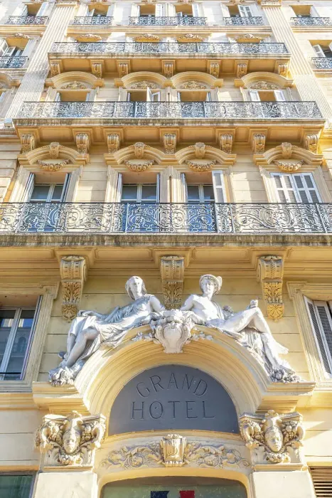 Framed Print : Exterior of Old Grand Hotel, Marseille, Provence-Alpes-Cote d'Azur, France