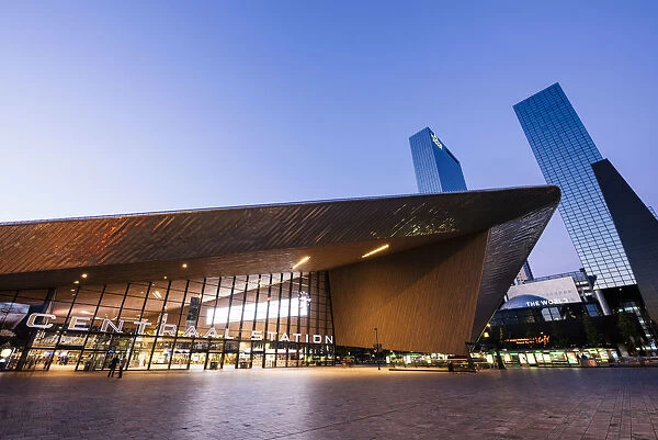 Exterior of Rotterdam Central Station & Delftse Poort, Rotterdam, Netherlands