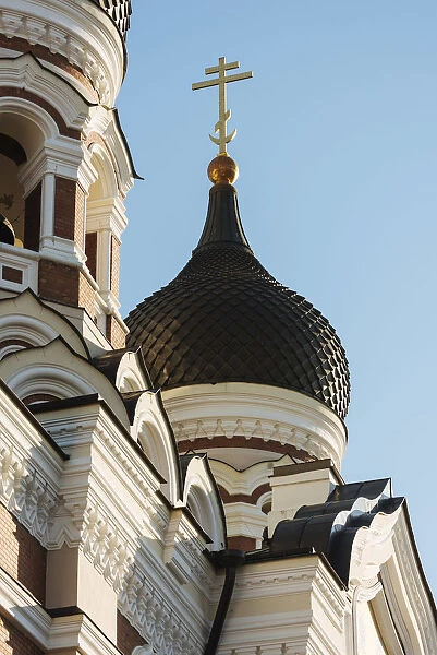 Exterior of Russian Orthodox Alexander Nevsky Cathedral, Toompea, Old Town, Tallinn