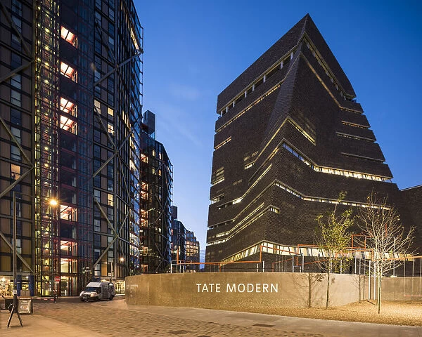Exterior of Tate Modern Extension, London, UK