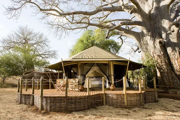 Framed Print : Exterior view of safari lodge room, Tanzania Framed Print : Exterior view of safari lodge room, Tanzania
