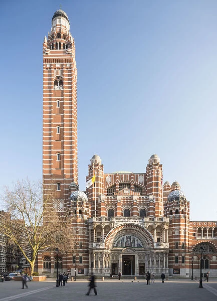 Exterior of Westminster Cathedral, London, UK