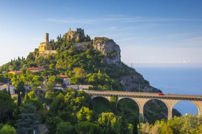 Framed Print : Eze, Alpes-Maritimes, Provence-Alpes-Cote D Azur, French Riviera, France
